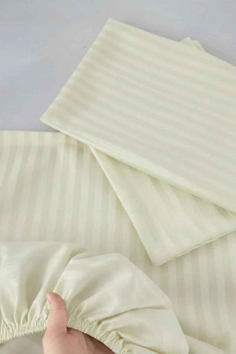 3 Pcs Micro Cotton Plain Double Bedsheet