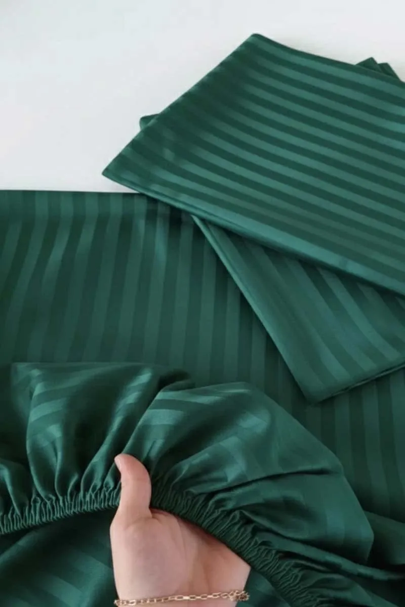 3 Pcs Micro Cotton Plain Double Bedsheet