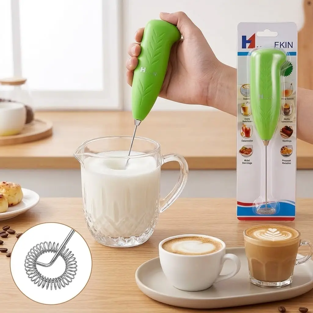 Electric Handheld Coffee Frother & Drink Mixer