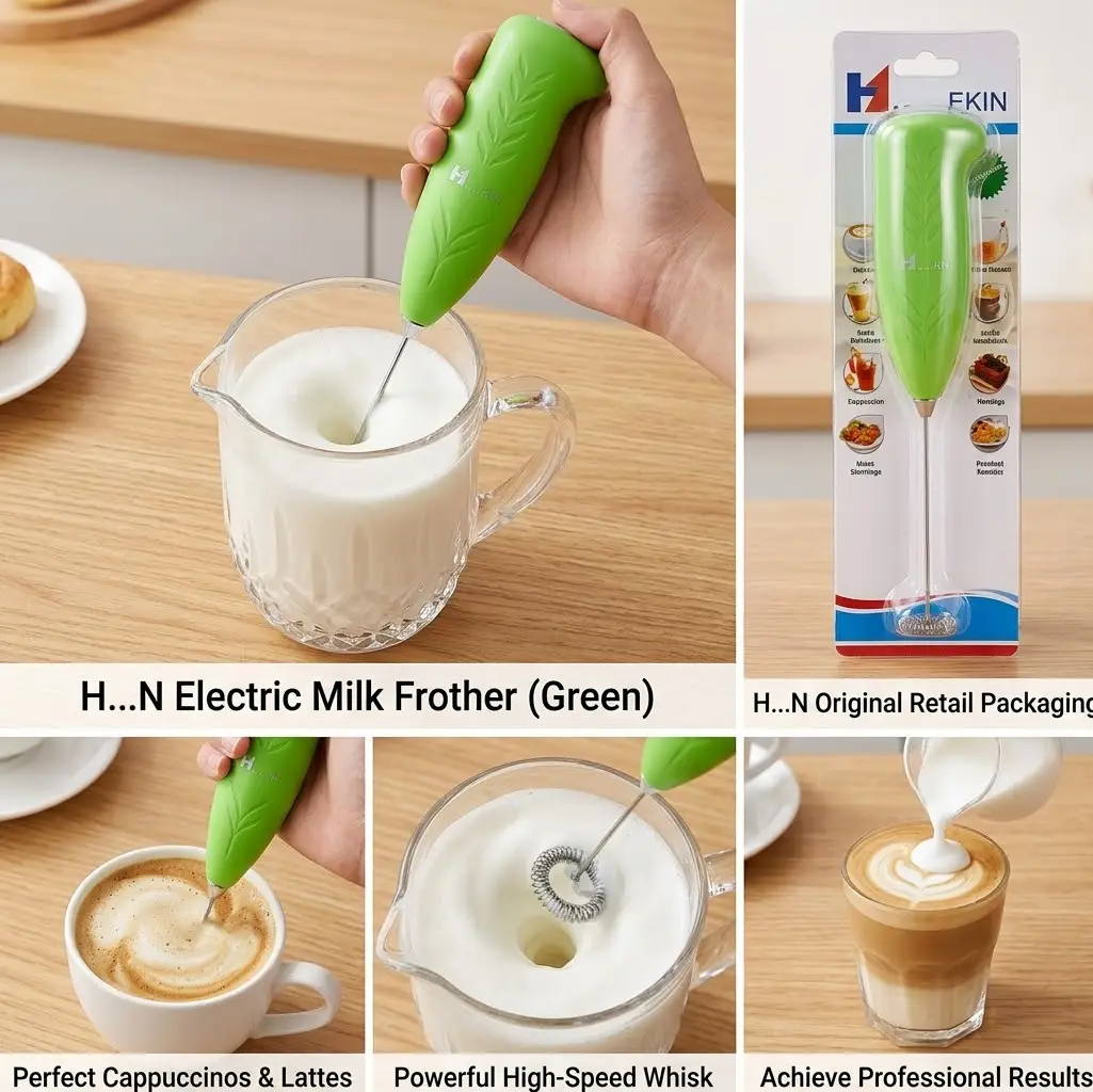 Electric Handheld Coffee Frother & Drink Mixer