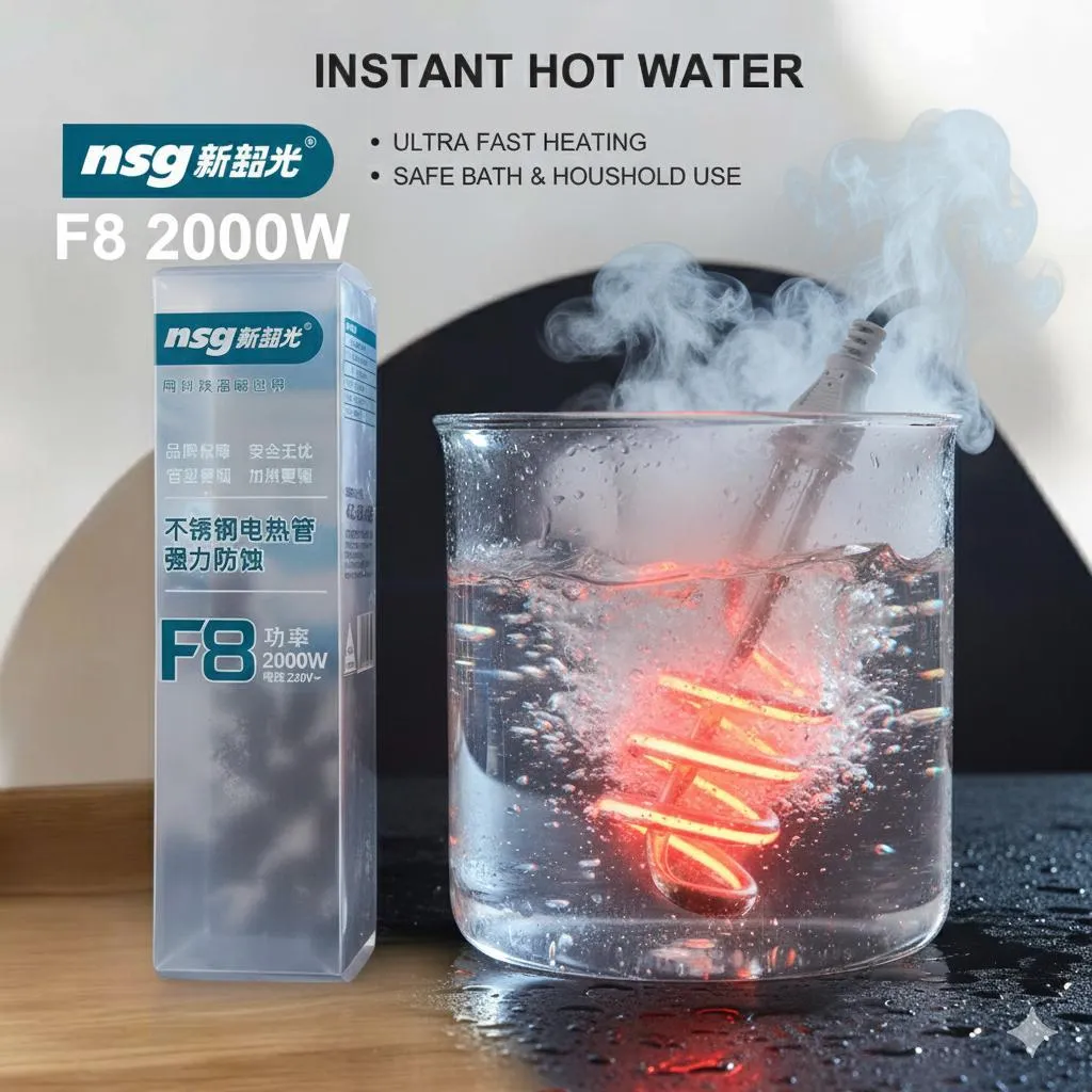 Electric Immersion Rod 1500W Stainless Steel Water Heater