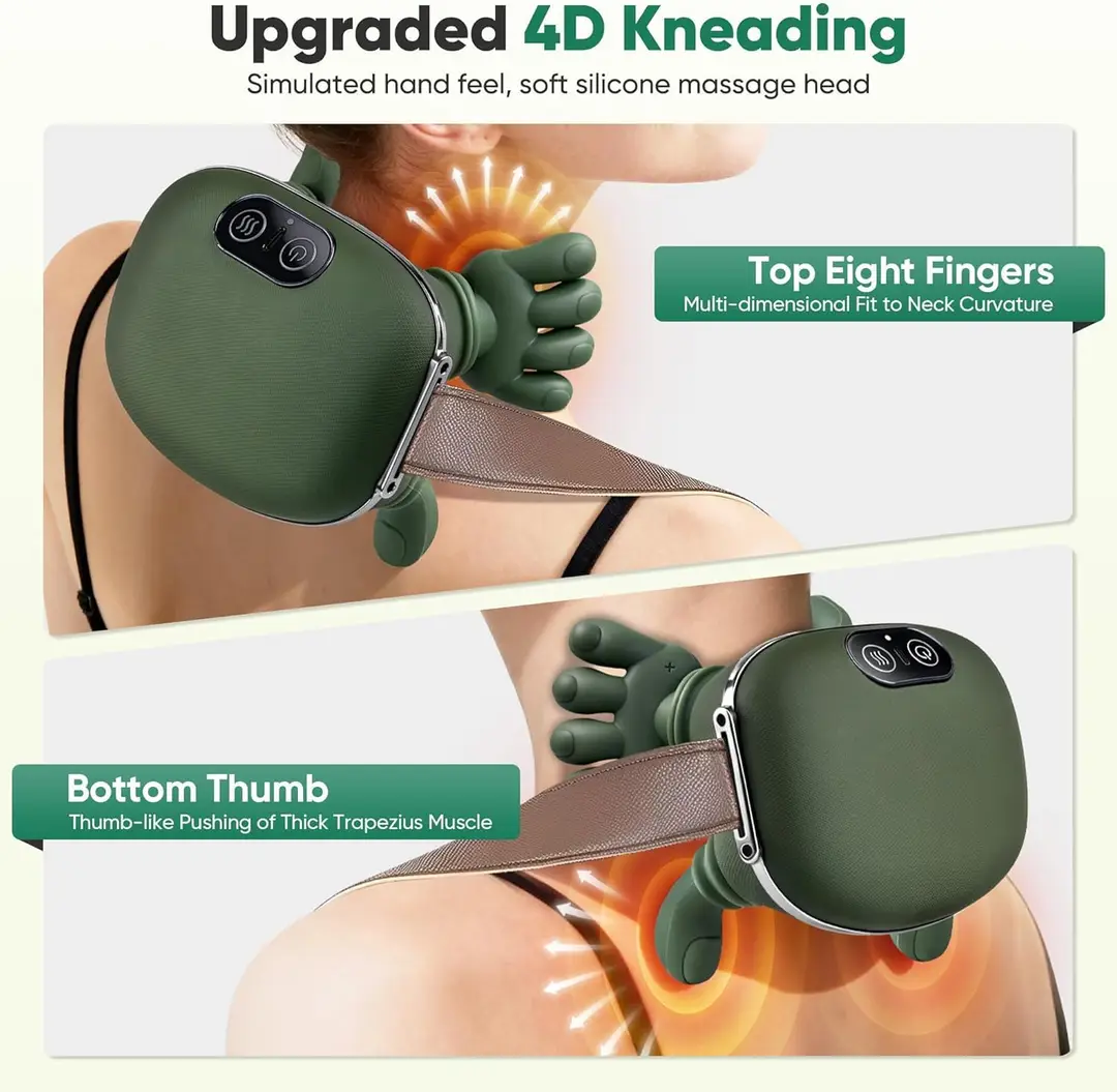 4D Kneading Neck & Body Massager with Heat Therapy & Intelligent Modes | Sharing Store