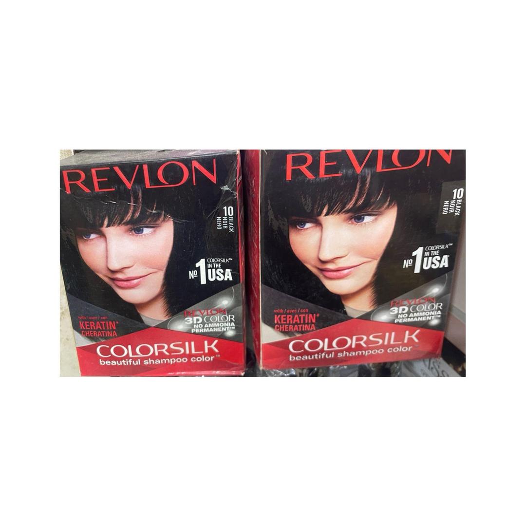 Revlon Colorsilk Hair Color Shampoo 10% Gray Coverage Black Brown