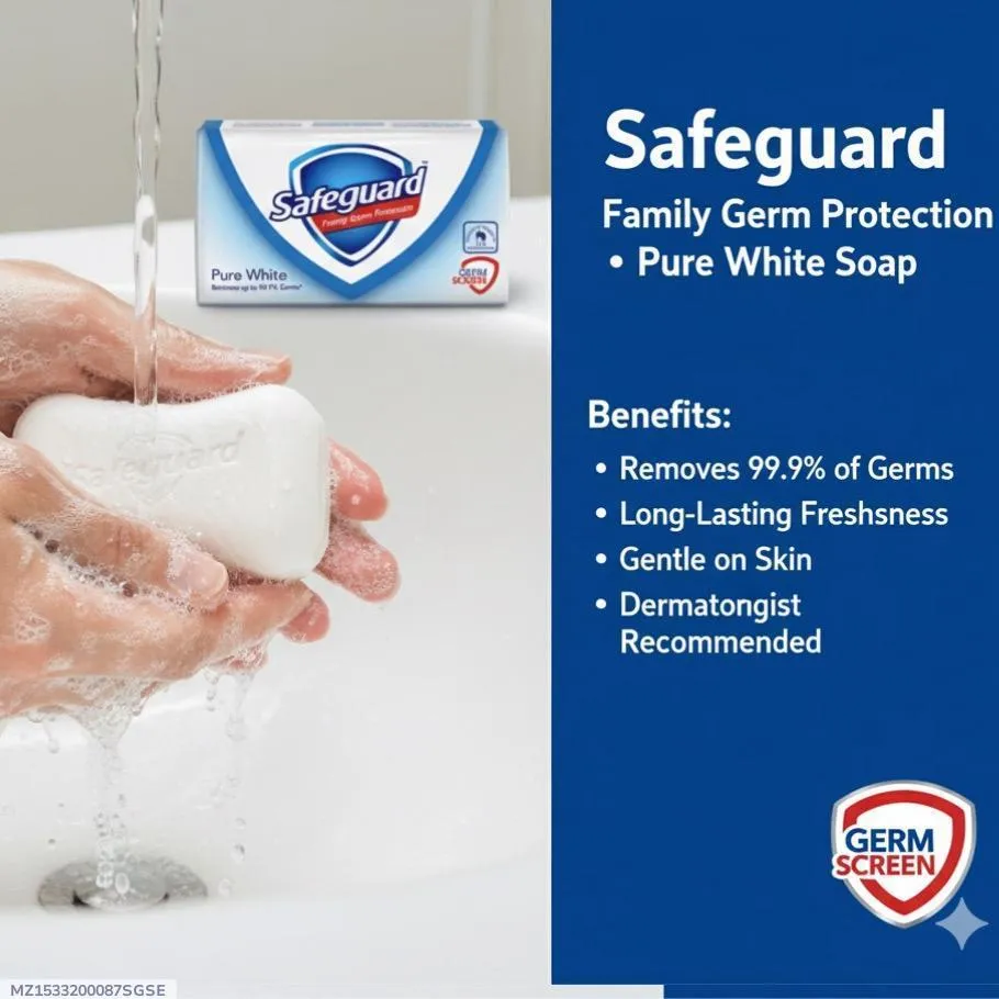 Safeguard Family Germ Protection Soap 50ml White