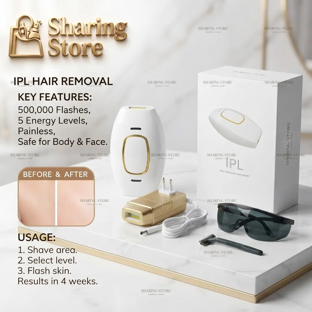 IPL Laser Hair Removal – Painless Permanent Hair Remover