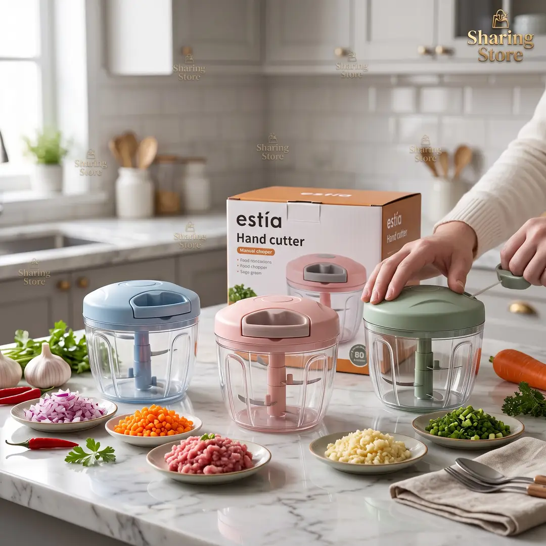 Manual Food Chopper & Vegetable Cutter