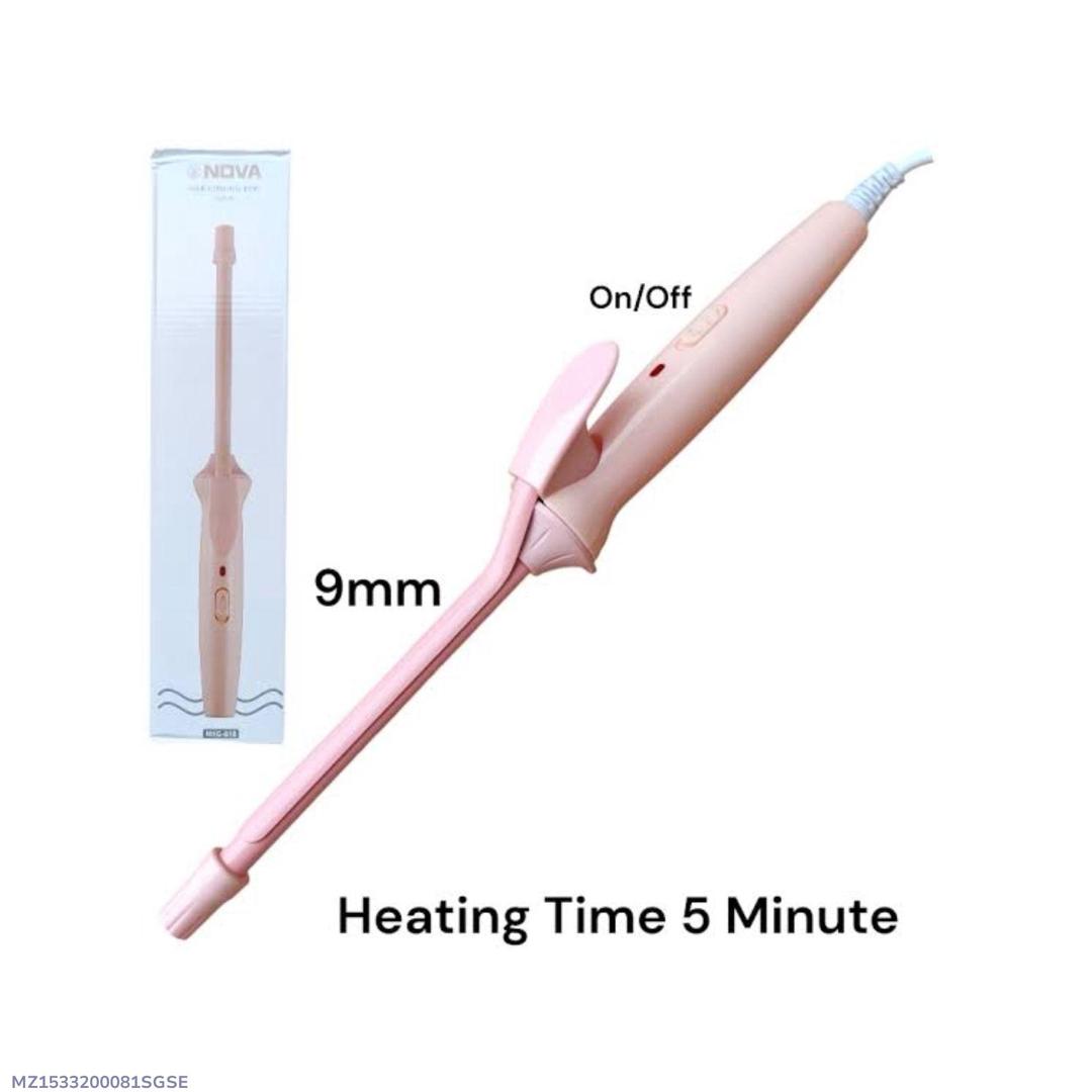 Nova 9mm Hair Curler & Straightener Rose Gold 9mm