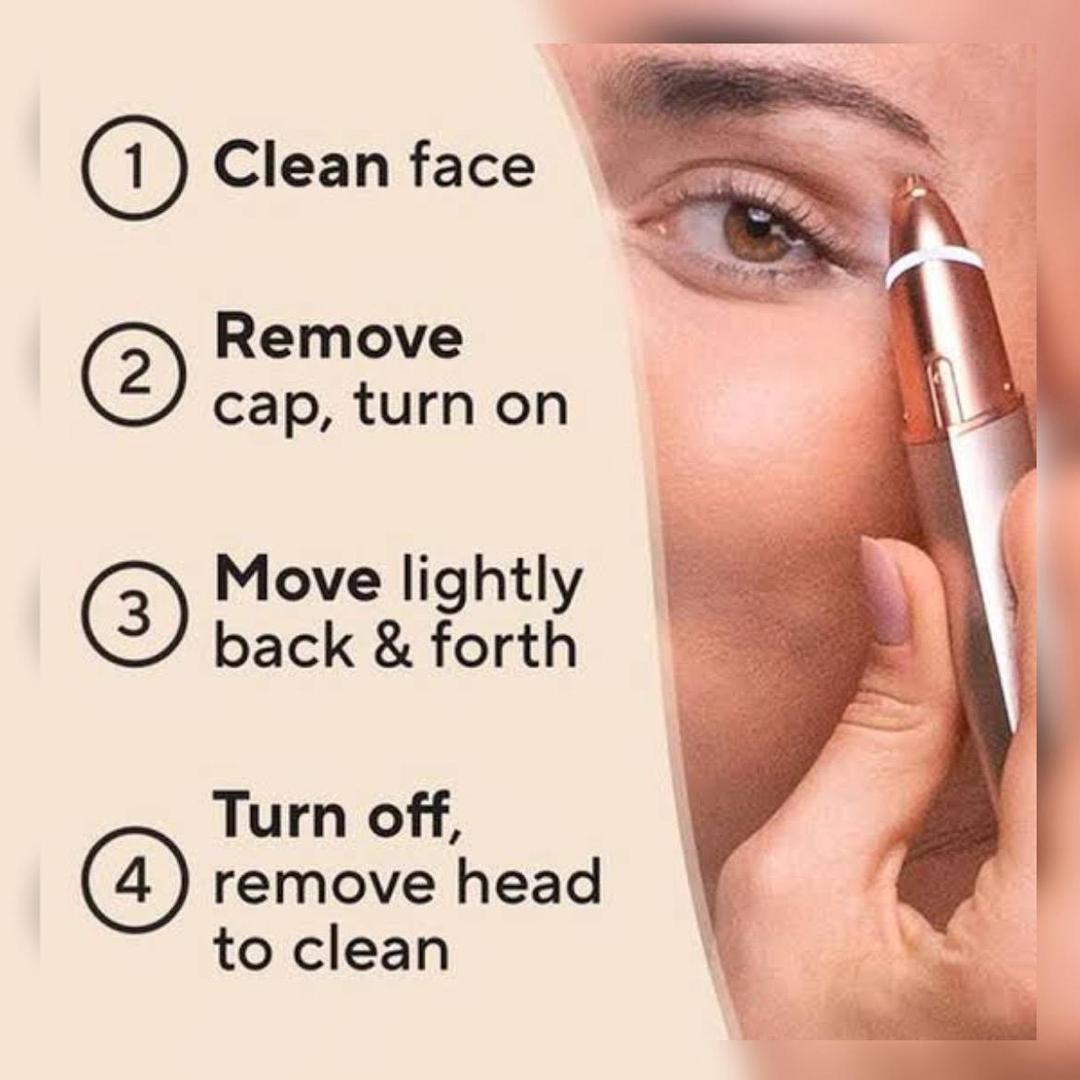 Rechargeable Flawless Eyebrow Trimmer for Instant Precision Shaping