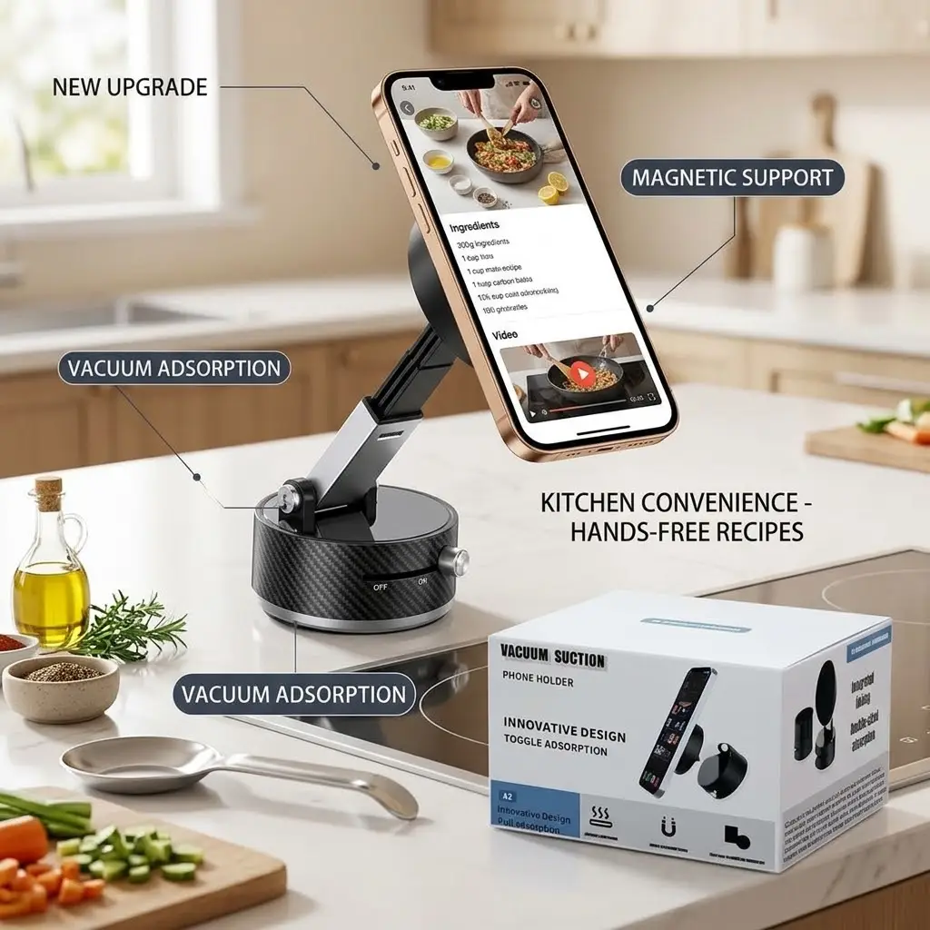 MagnaGrip Ultra-V2: Premium Vacuum Magnetic Phone Mount