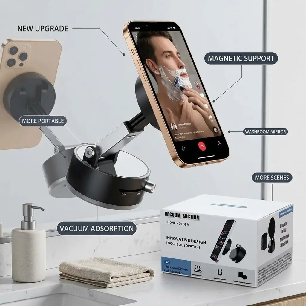 MagnaGrip Ultra-V2: Premium Vacuum Magnetic Phone Mount