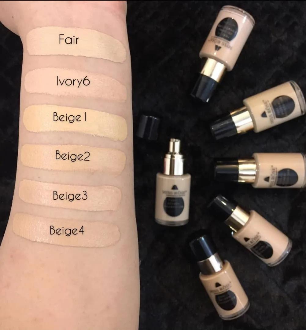 Miss Rose Matte Foundation 24Hr Creamy Brown All Skin Types