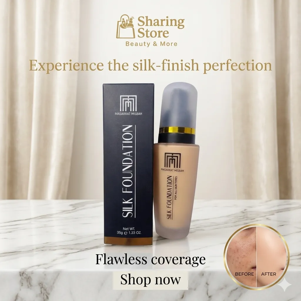Masarrat Misbah Silk Foundation – Flawless Long-Lasting Coverage