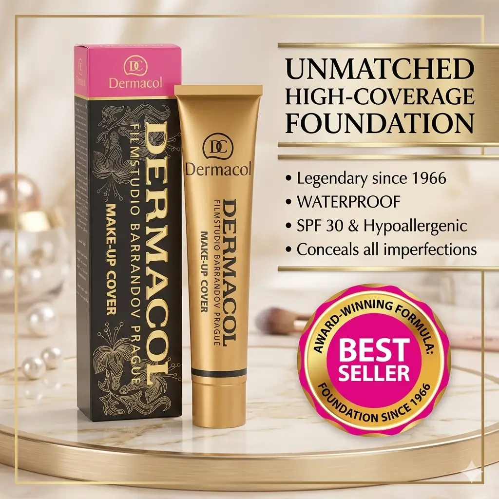 Dermacol Make-Up Cover Foundation – Full Coverage Waterproof SPF 30