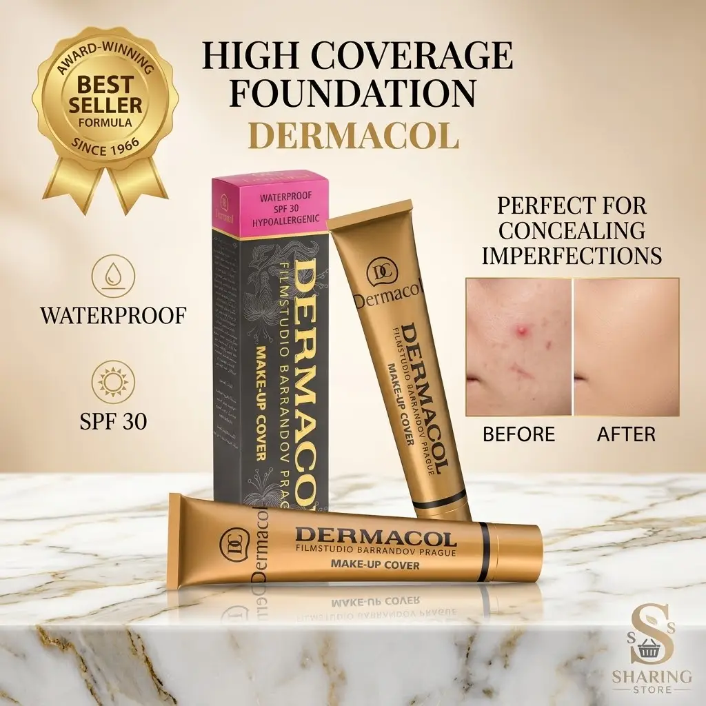 Dermacol Make-Up Cover Foundation – Full Coverage Waterproof SPF 30
