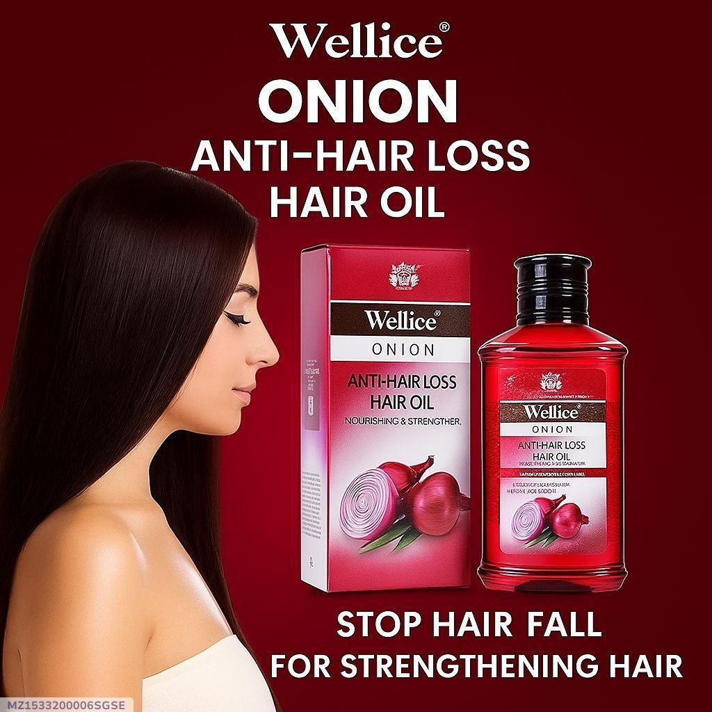 Wellice Onion Anti-Hair Loss Hair Oil 150ml