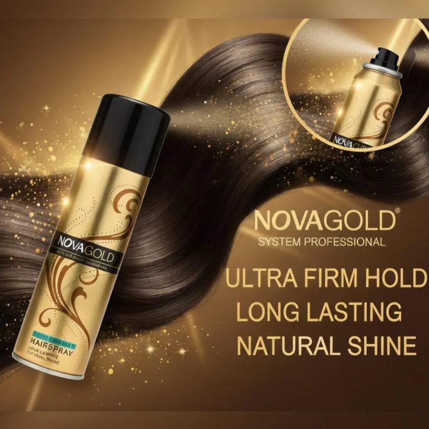 Nova Gold Ultra Firm Hairspray 50ml Natural Shine