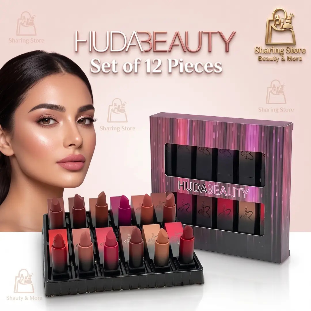 Huda Beauty Matte Lipstick Set (12-Piece Collection)