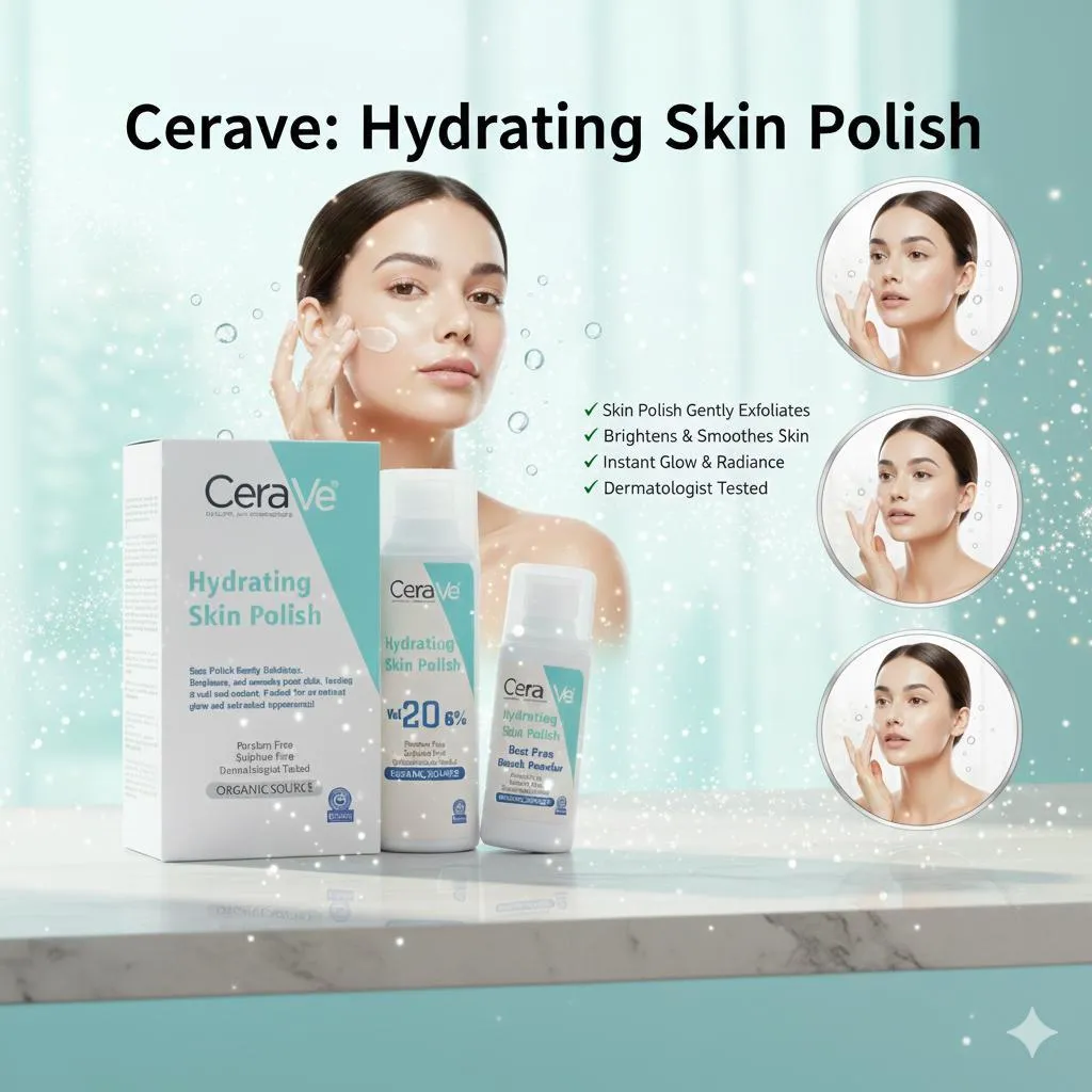 CeraVe Hydrating Skin Polish 20% Powder Whitening Brightening Exfoliator