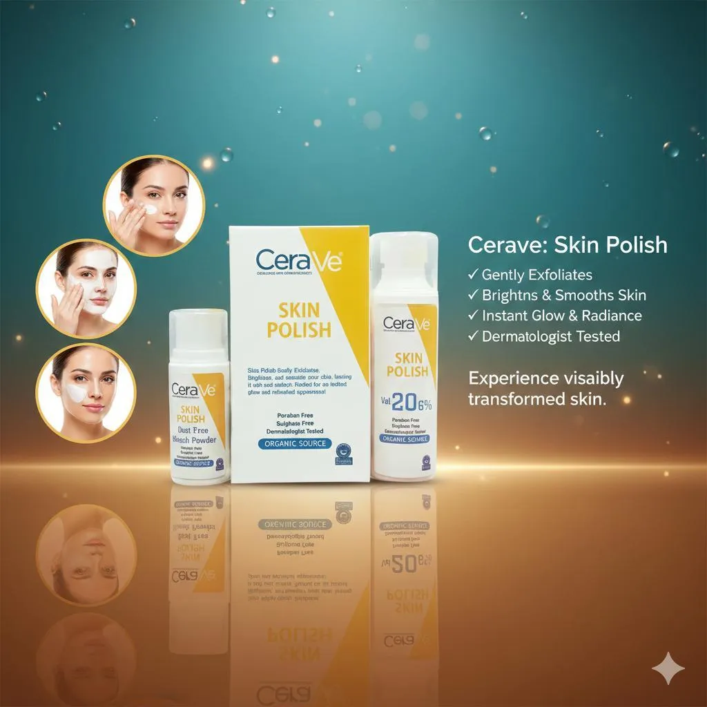 CeraVe Hydrating Skin Polish 20% Powder Whitening Brightening Exfoliator