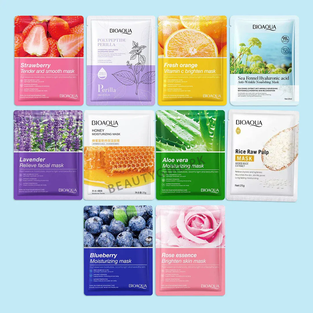 Bioaqua Facial Sheet Mask Collection Pack of 3