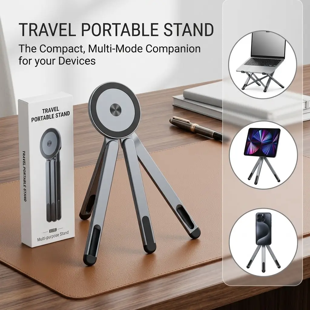 Portable Travel Stand for Mobile, Tablet & Laptop – & TripoD