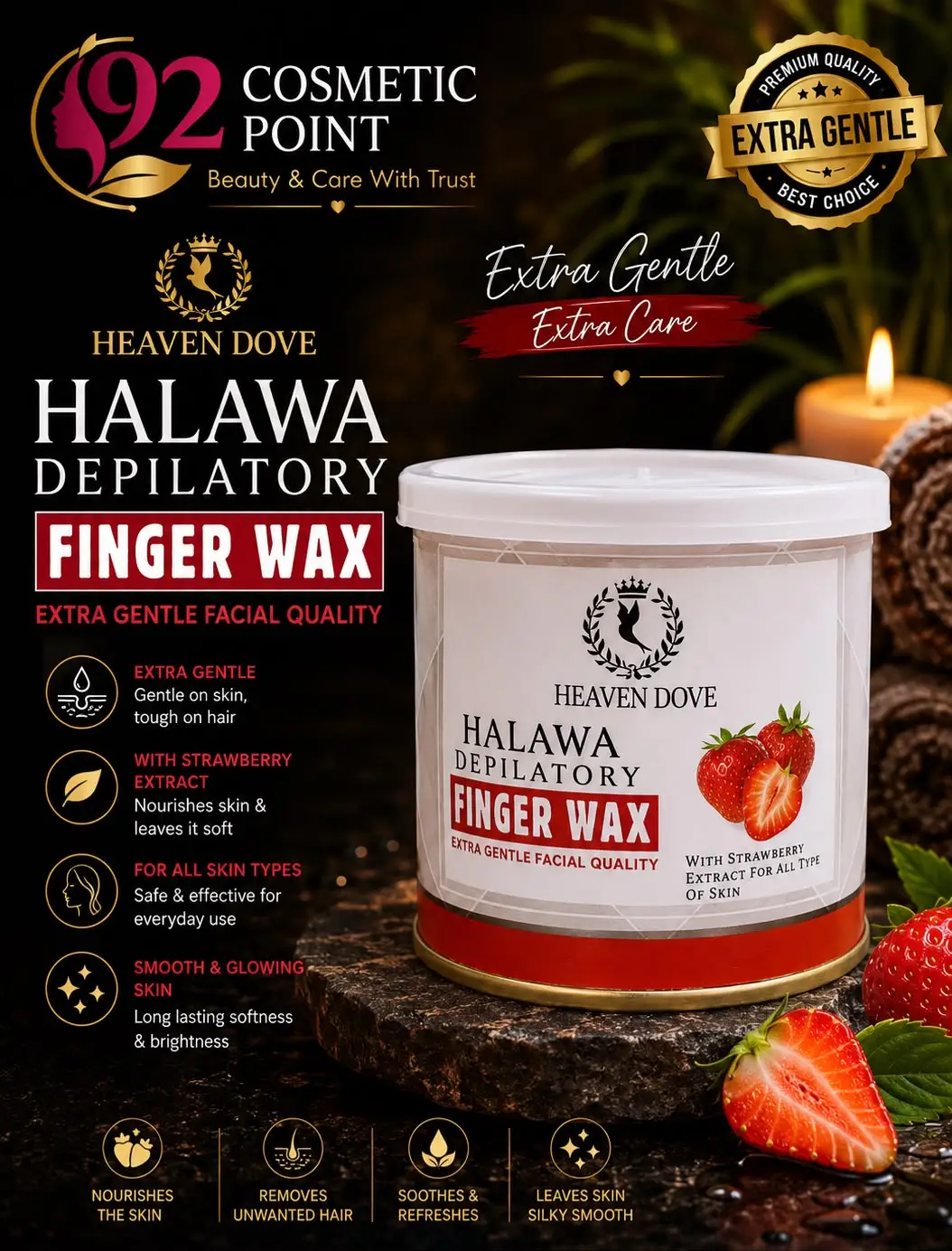 Painless Hair Removal Finger Wax
