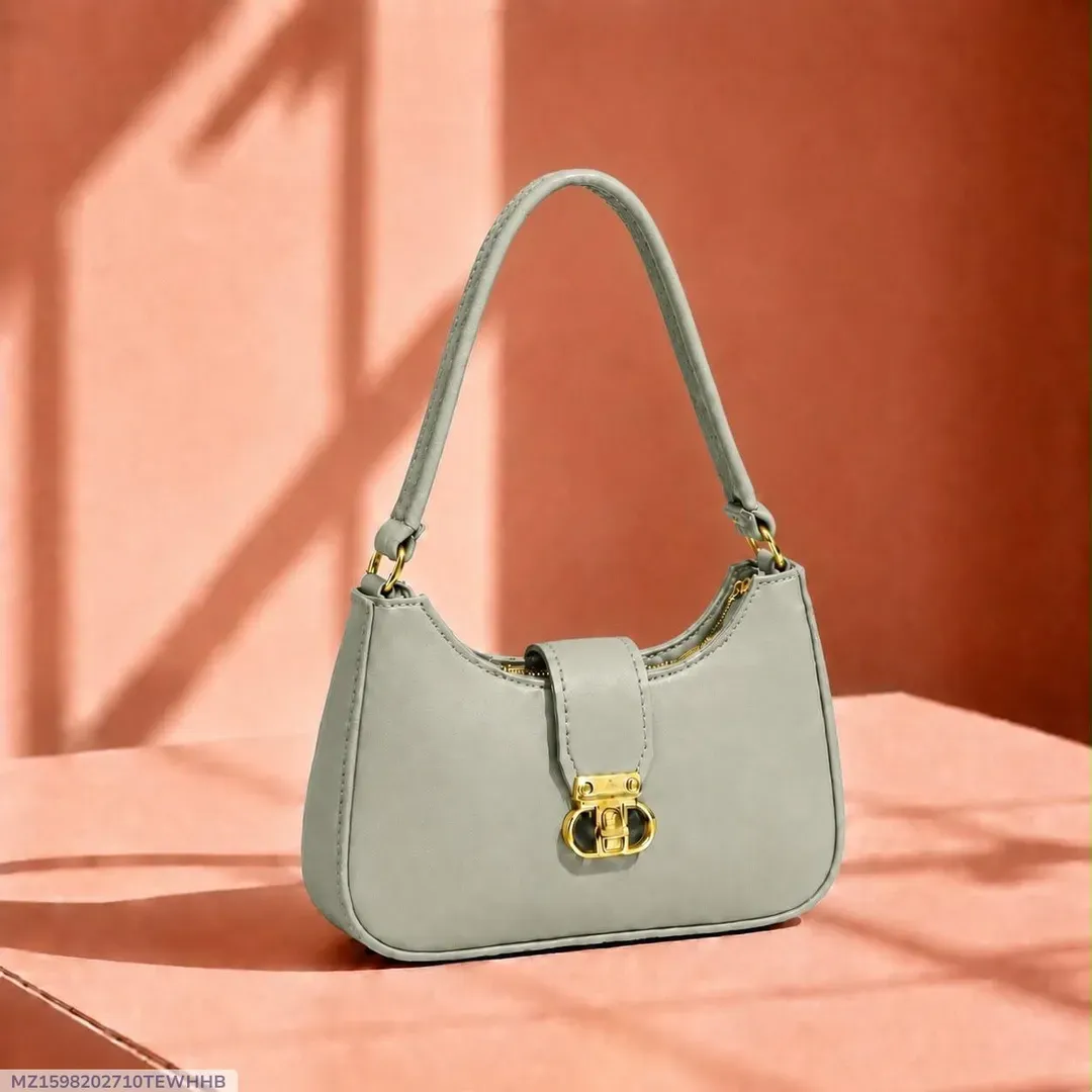 Women's Leather Plain Shoulder Bag