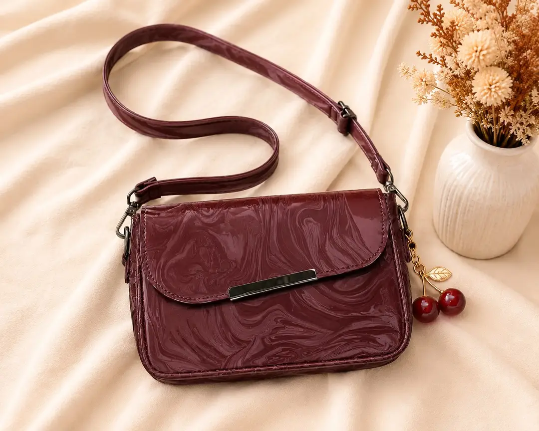 Women's Leather Printed Shoulder Bag
