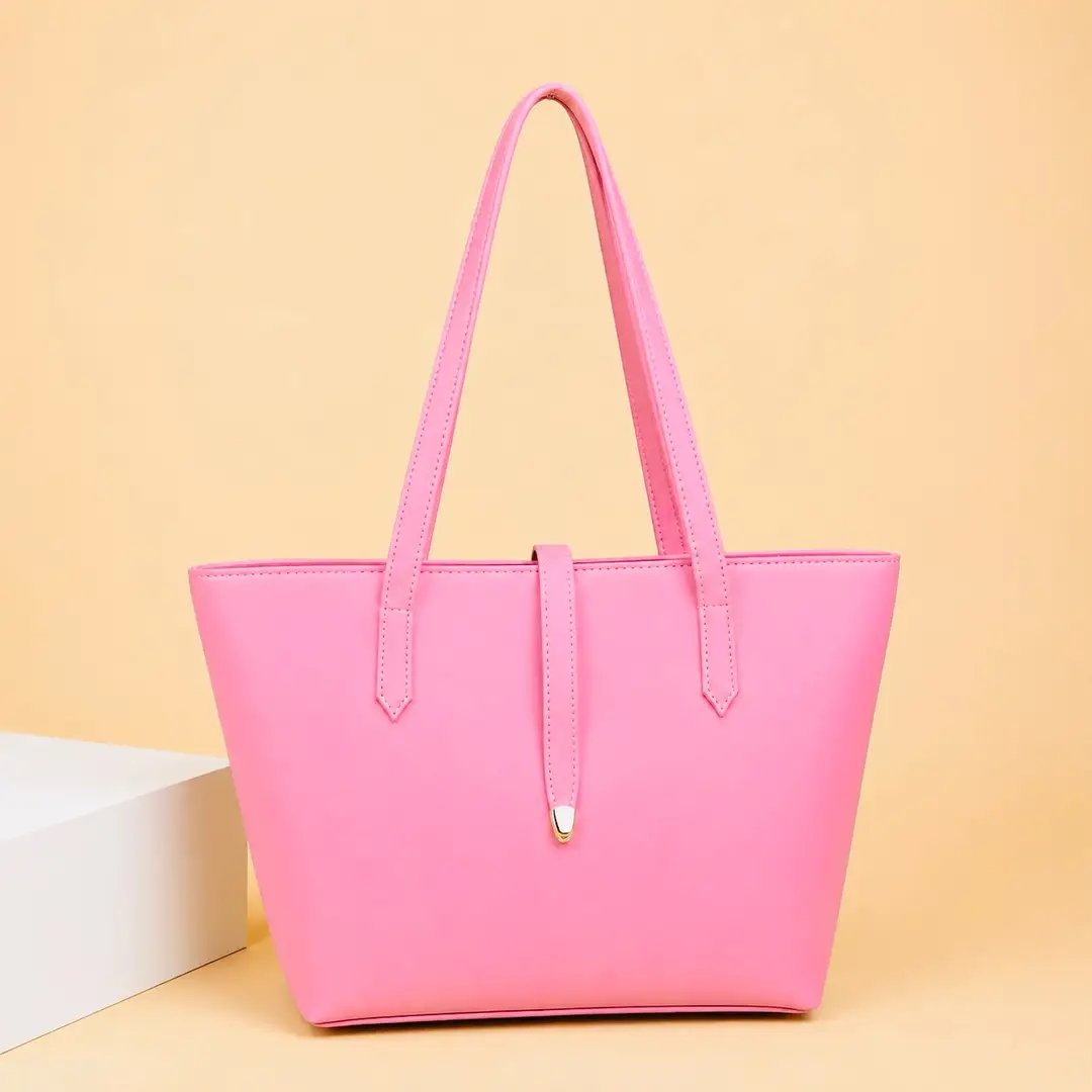 Women's Leather Plain Shoulder Bag