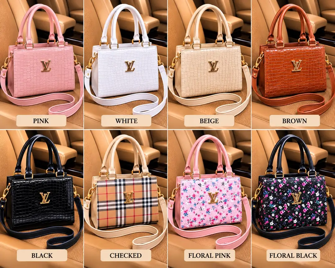 Women's Leather Printed Hand Bag