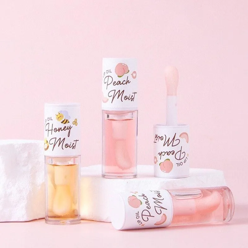 Hydrating Lip Oil Multicolor Shades Pink 50g