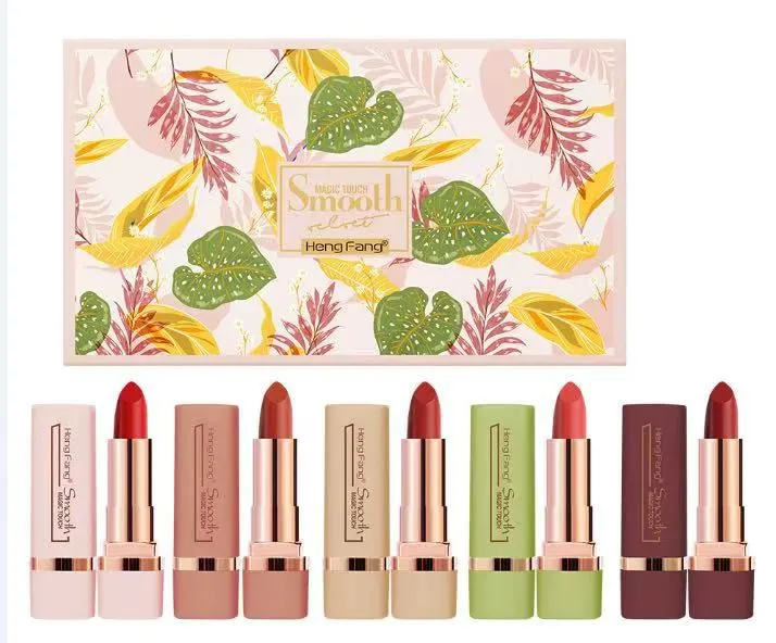 Matte Lipstick Set 5 Pcs Nude Shades Bold Coverage