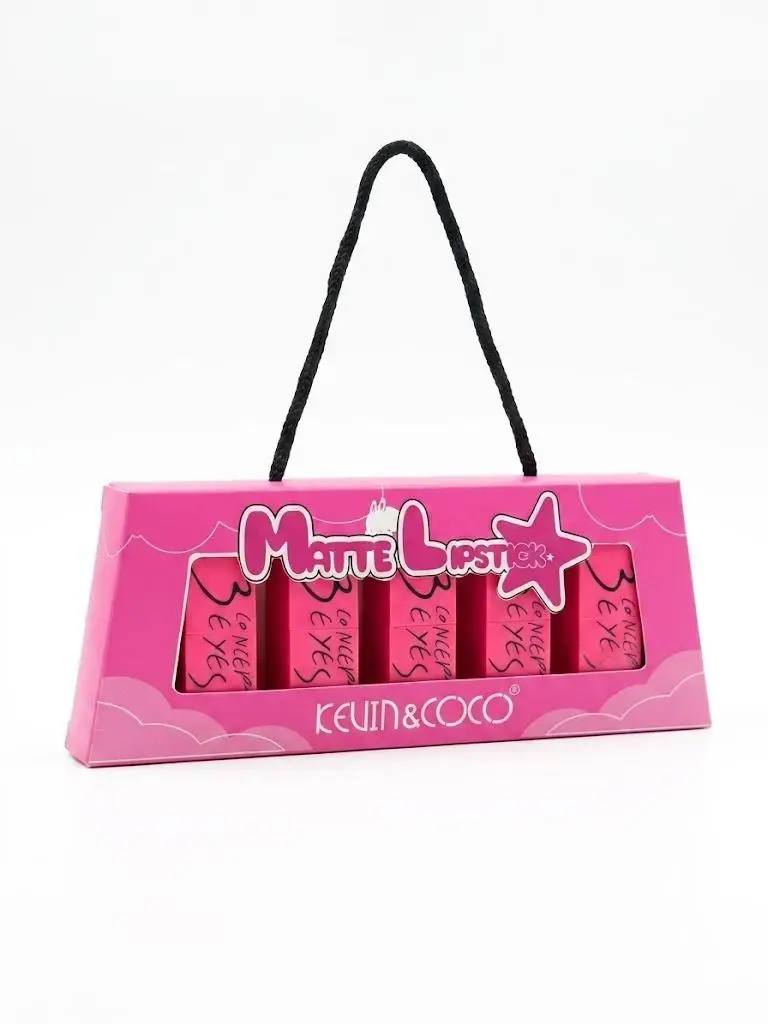 High Pigmented Pink Lipstick - Bold Coverage - 5 Pcs Pack
