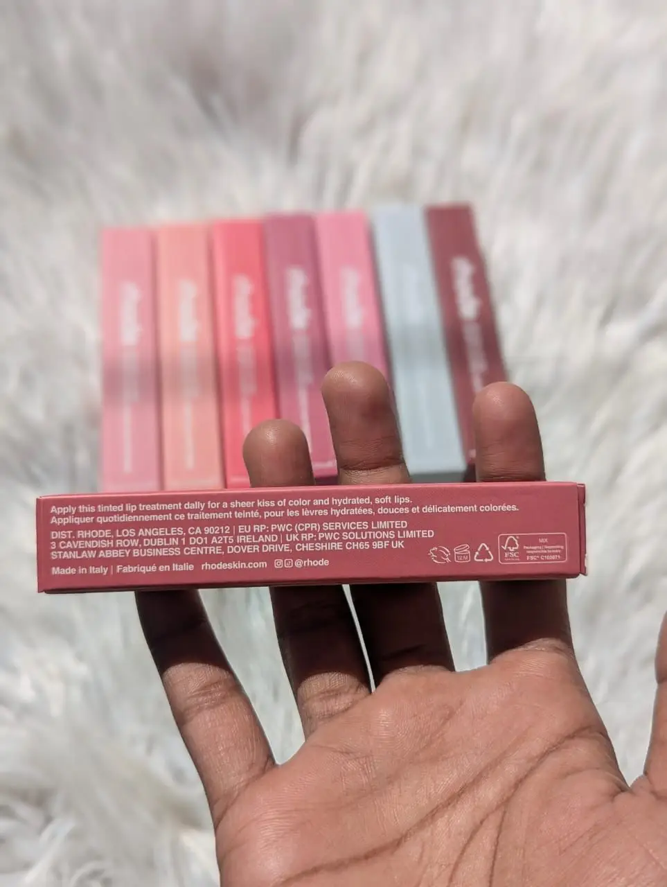 hode Shea Butter Peptide Lip Treatment 10ml Made in Italy Barcode Scan 8ps set?