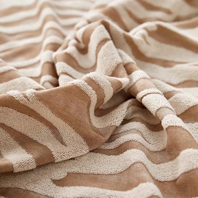 Golden Velvet Textured 5 Seater Sofa Cover