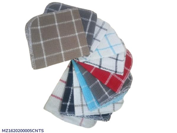 Cotton Dish Towels Set of 6 Vibrant Colors