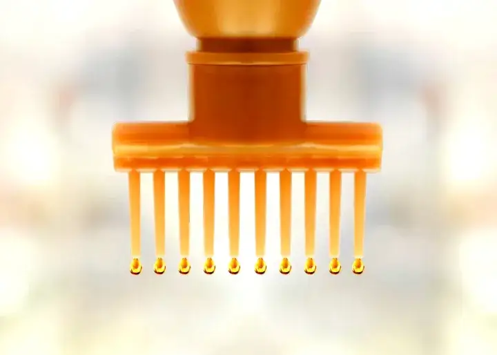 Hair Oil Applicator Comb Bottle 130ml