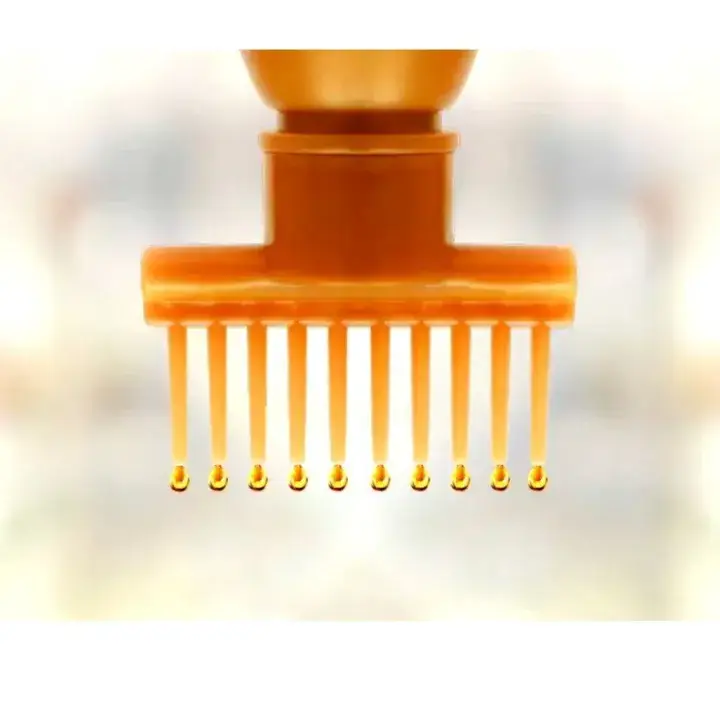 Pack of 3 Hair oil applicator comb bottle | Best professional hair oil applicator bottle with comb | 130 ml