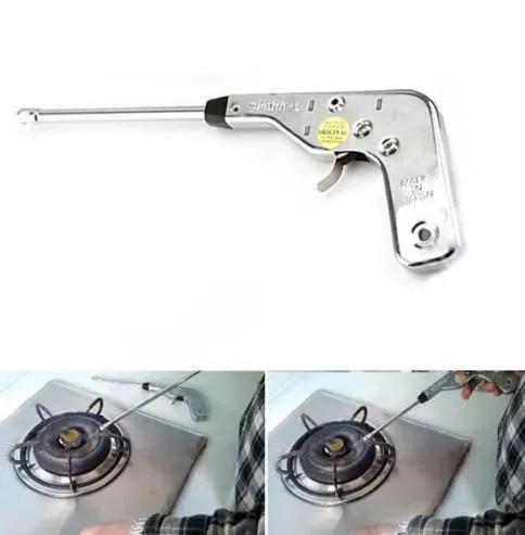 Stainless Steel Gas Lighter Battery Free Silver