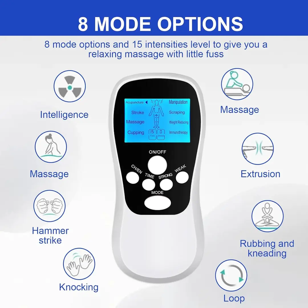 TENS Machine For Pain Relief Rechargeable Tens Electric Massager
