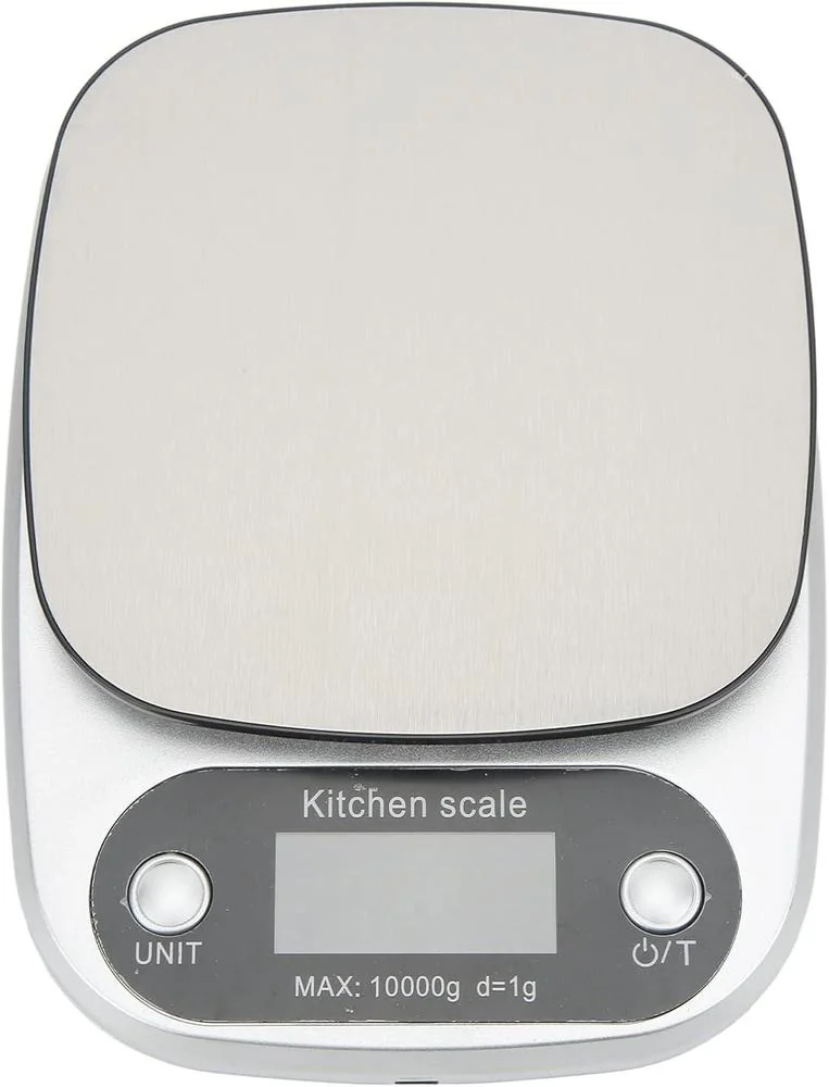 Digital Kitchen Scale 10kg Silver ABS