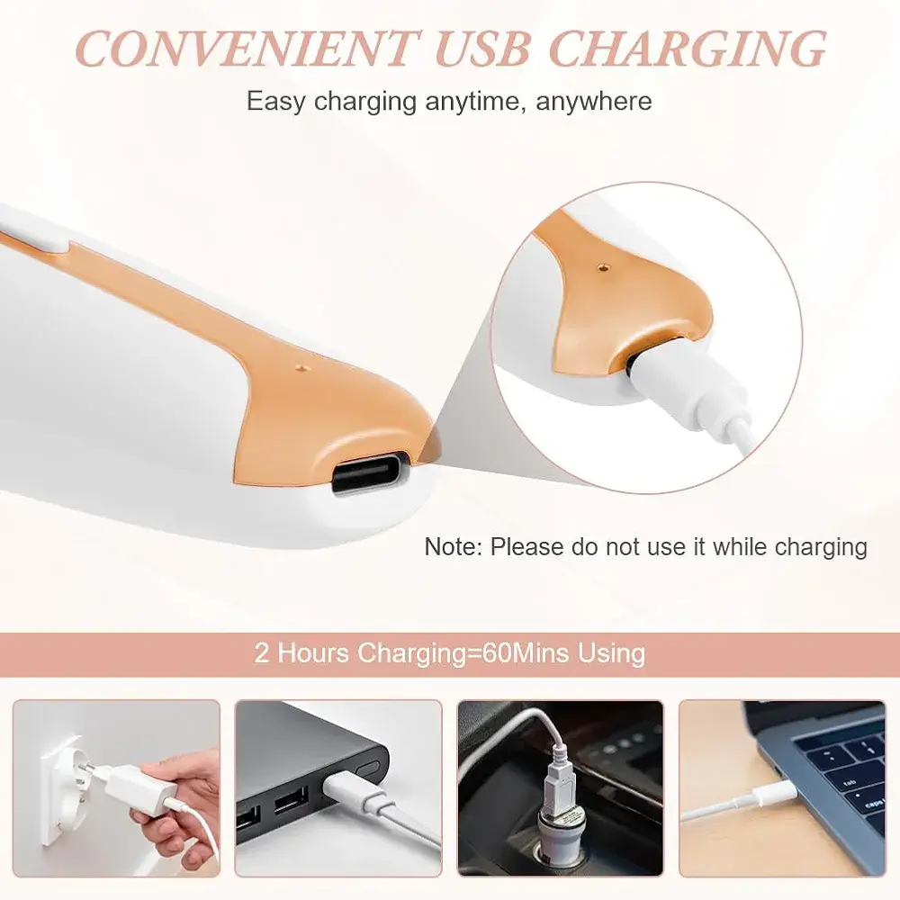 Rechargeable Women's Eyebrows & Facial Hair Trimmer