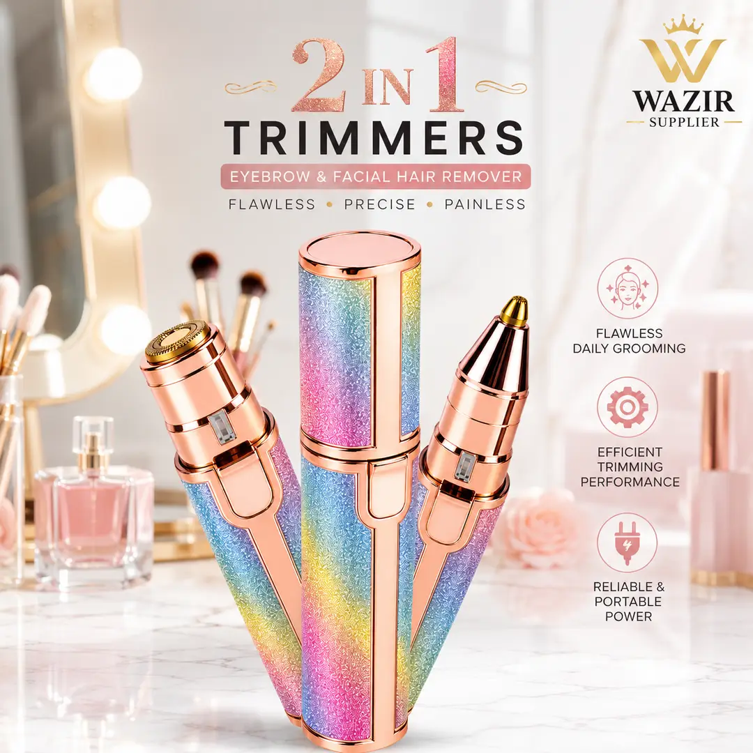Rechargeable Women's Eyebrows & Facial Hair Trimmer