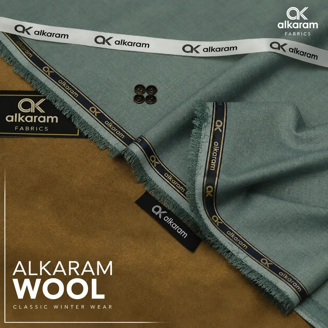 Men’s Unstitched Wool Plain Suit
