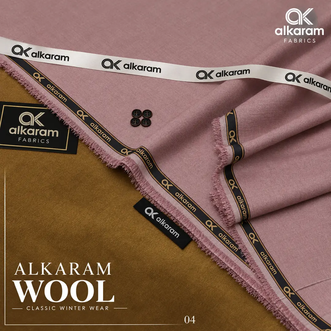 Men’s Unstitched Wool Plain Suit