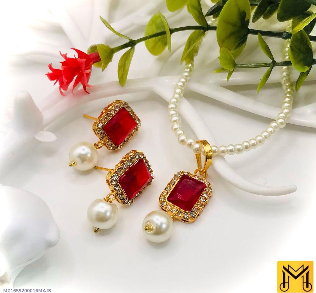 Gold Plated Kundan Bridal Mala Set with Pearl Earrings – Markaz – Markaz