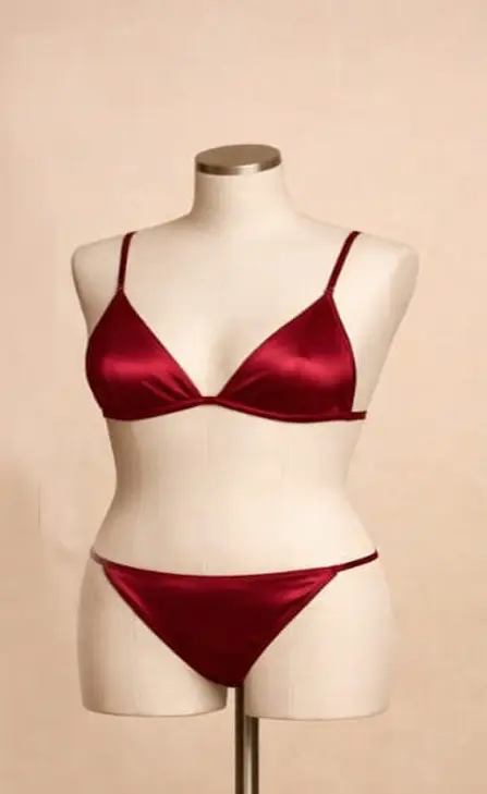 Silk Plain Comfortable And Lightweight Nightwear Set