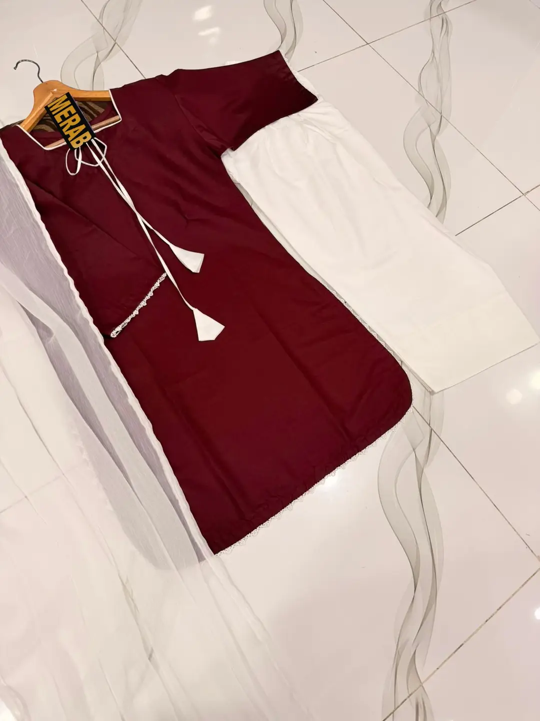 3 Pcs Women's Stitched Cotton Plain Suit