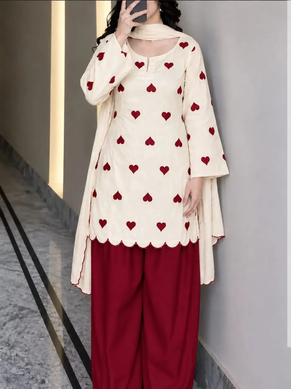 3 Pcs Women's Stitched Swiss Voile Printed Suit