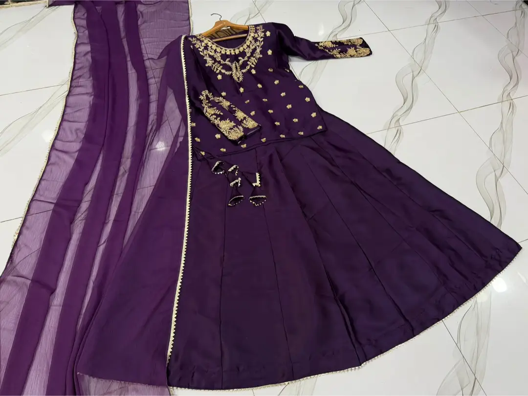 3 Pcs Women's Stitched Shamoz Silk Hand Work Suit